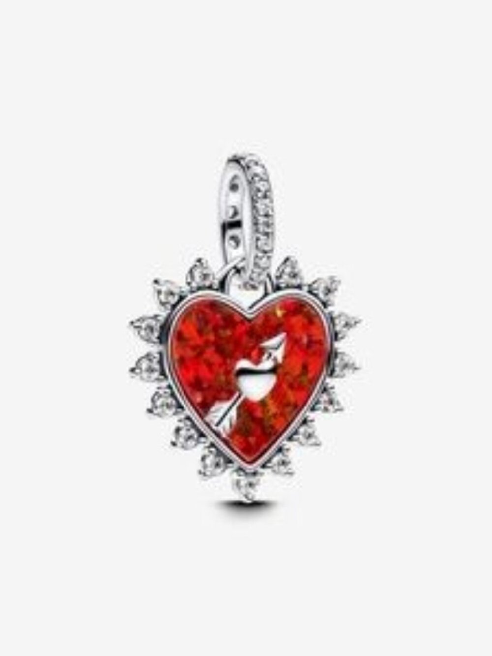 Pandora Spinnable Arrow Heart Dangle Charm